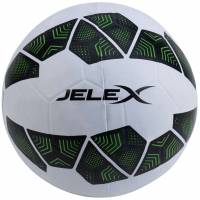 JELEX Bolzplatzheld Balón de fútbol de goma blanco y negro