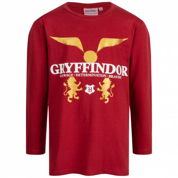 Harry Potter Gryffindor Dzieci Koszulka z długim rękawkiem czerwony 1000003369