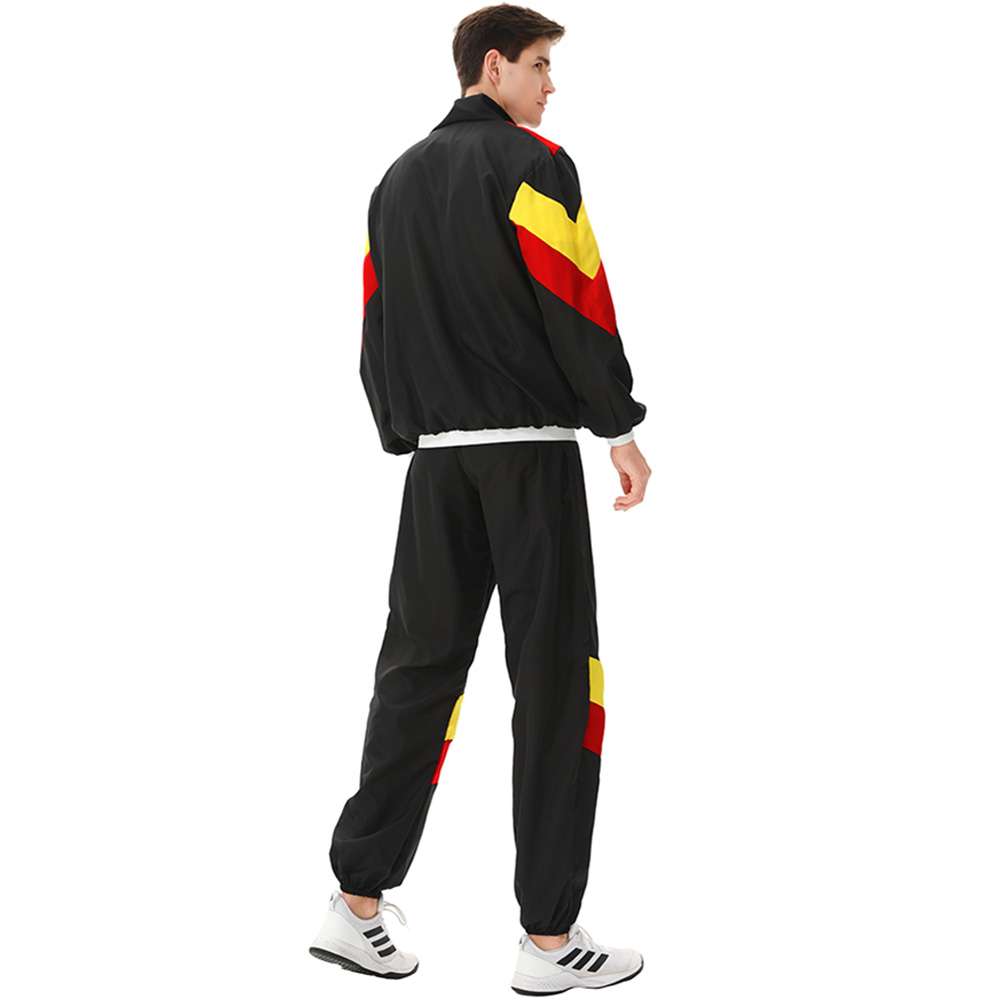 Lalieffacely Jaren 80 en 90 pak voor heren, groen, retro jas en broek