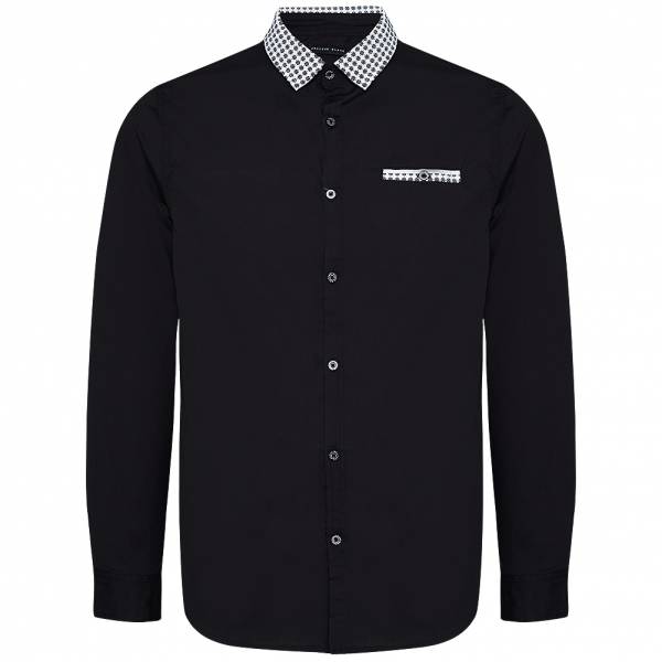 Process Black Jeffery Men Casual Shirt MSH-PB69JEFFERY BLACK