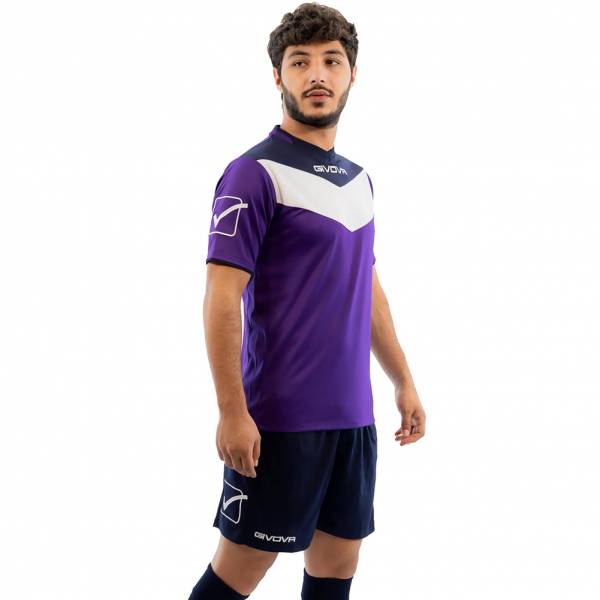 Givova Kit Campo Set Trikot + Shorts violett/blau