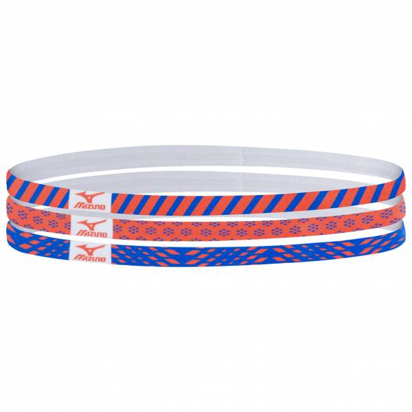 Mizuno Lot de 3 Bandeau de sport fin de cheveux 32GW6A50-64
