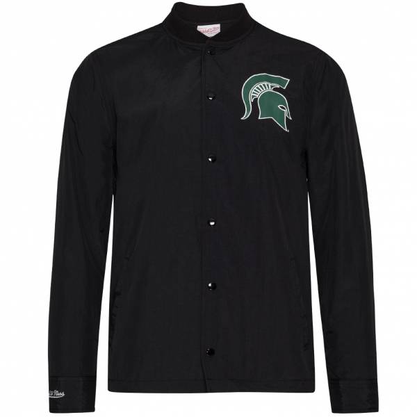 Mitchell & Ness Michigan State University Coach Jacket BFJKAJ18027-MSUBLCK