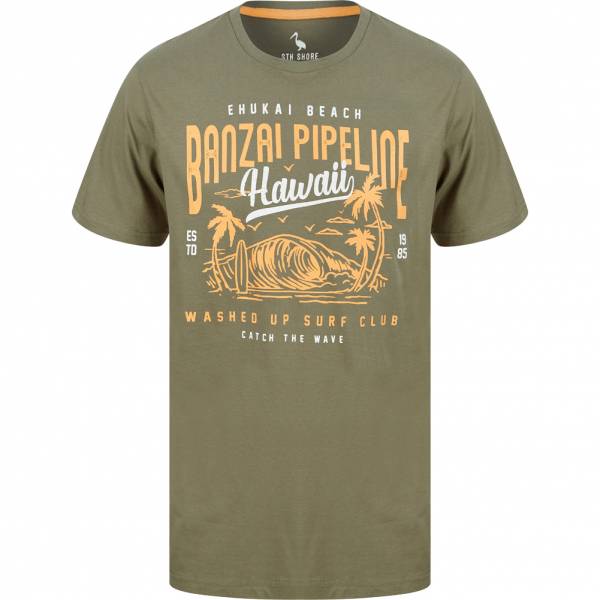 Sth. Shore Banzai Pipeline Hommes T-shirt 1C18106 Vert Linchen Foncé