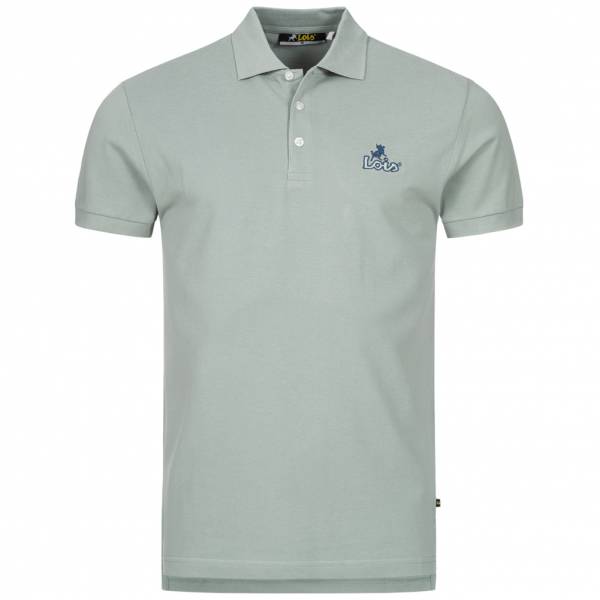 Lois Jeans Herren Polo-Shirt 4E-LPSM-Light Grey
