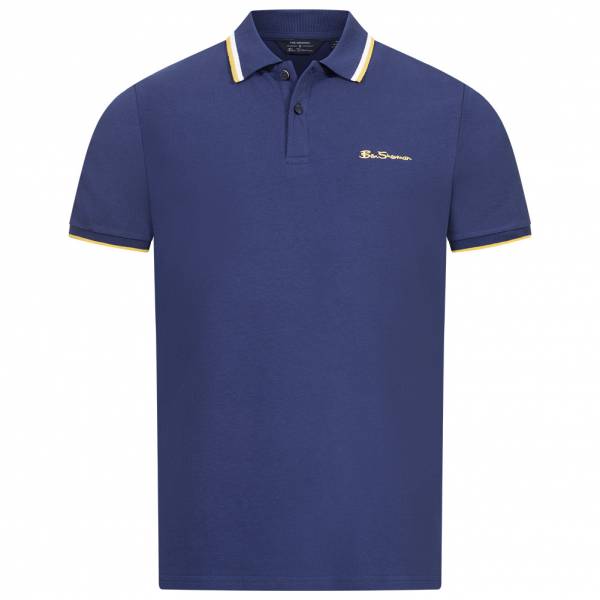BEN SHERMAN Twin Tipped Men Polo Shirt 0076270NR-TwilightDenim