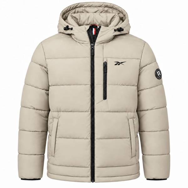 Reebok Stretch Puffer Uomo Giacca invernale OMRB1502-STUCCO