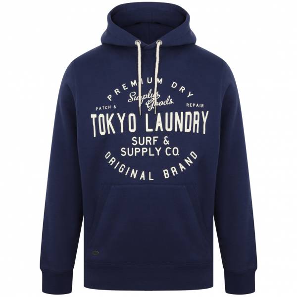 Tokyo Laundry Portopalo Herren Kapuzen Sweatshirt 1D12650 Medieval Blue