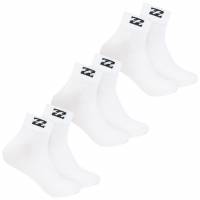 Billabong Unisex Quarter Socks 3 Pairs white BG-19 QUARTER
