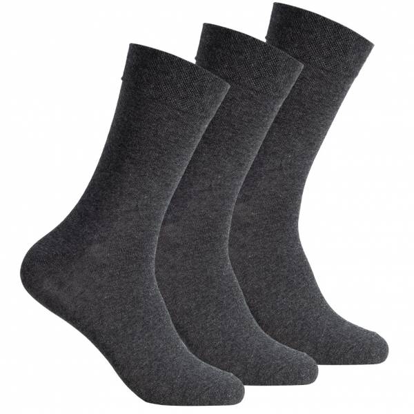 SportSpar Hommes Chaussettes confortables 3 paires 174228 Anthracite