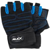 JELEX Fit gepolsterte Trainingshandschuhe schwarz-blau