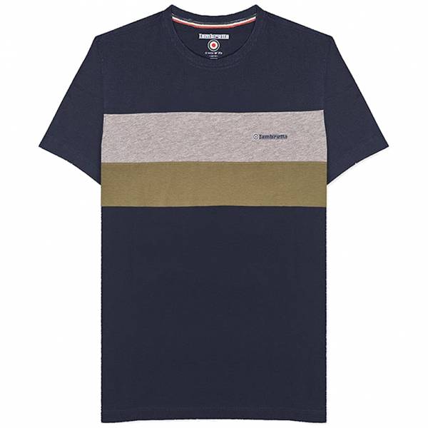 Image of Lambretta Pannelled Tee Uomo T-shirt SS9036-NAVY