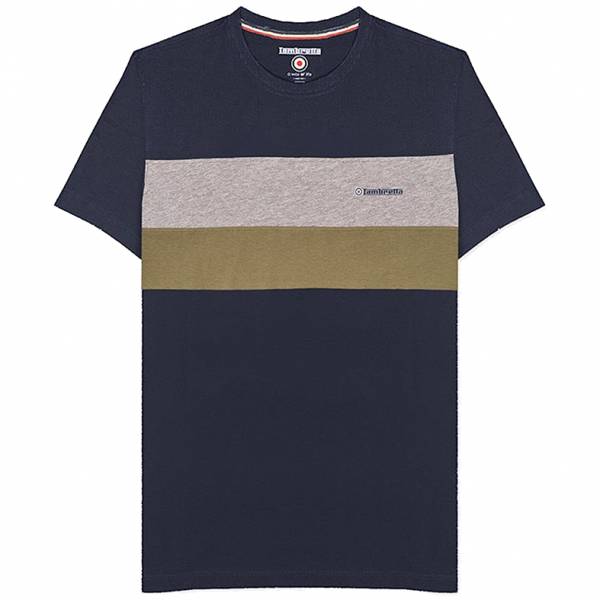 Lambretta Pannelled Tee Mężczyźni T-shirt SS9036-GRANATOWY