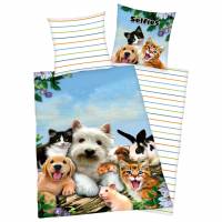 Selfies pets Bedlinen Set 135 x 200 cm + 80 x 80 cm 4420407050