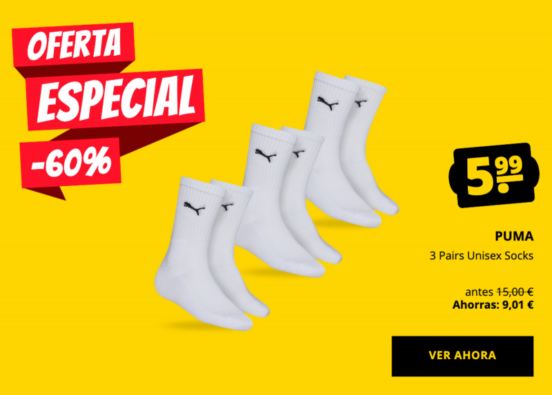 PUMA 3 Pairs Unisex Socks solo 5,99 €