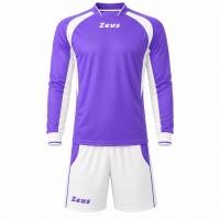 Zeus Kit Pippo Voetbaltenue + Short 2-delig altviool/bianco