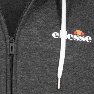 ellesse Klemerio Full Zip Men Hooded Sweat Jacket SOP23857-Dk Grey