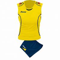 Zeus Kit Volley Fauno Women Jersey + Shorts blu/giallo