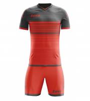 Zeus Kit Elios Trikot-Set + Shorts 2-teilig solar red/dark grey