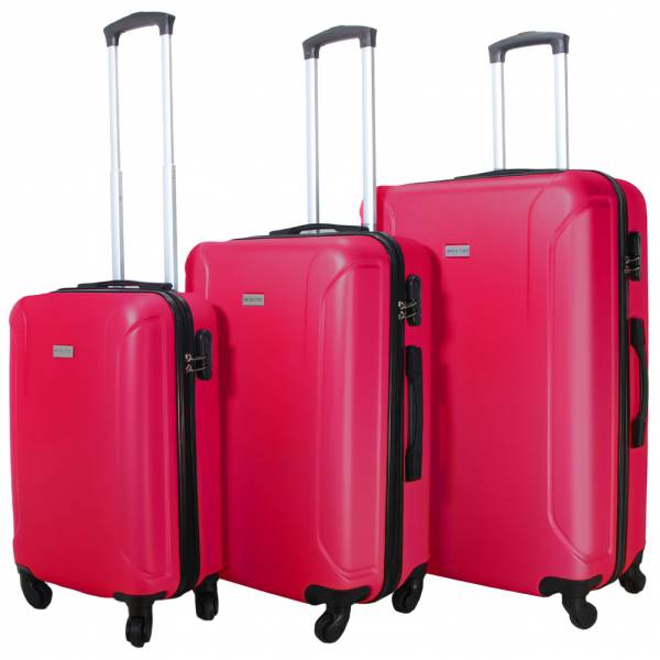 VERTICAL STUDIO &quot;Linköping&quot; Suitcase Set of 3 20&quot; 24&quot; 28&quot; pink