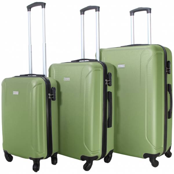 VERTICAL STUDIO &quot;Linköping&quot; Suitcase Set of 3 20&quot; 24&quot; 28&quot; army green