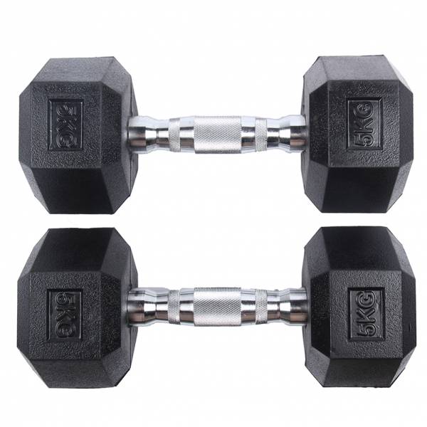 SPORTINATOR 5 kg Hexagon Hantel 2er-Set