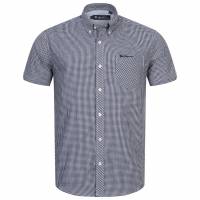 BEN SHERMAN Oxford Men Short-sleeved Shirt 1013392-NAVY