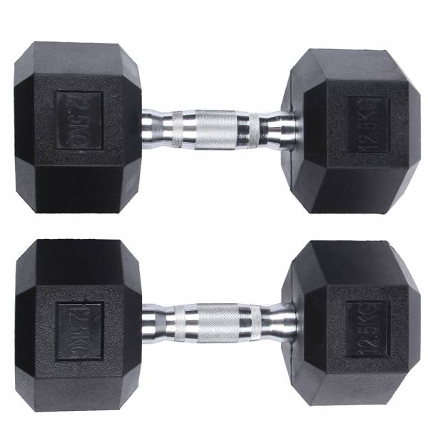 SPORTINATOR 12,5 kg Hexagon Hantel 2er-Set