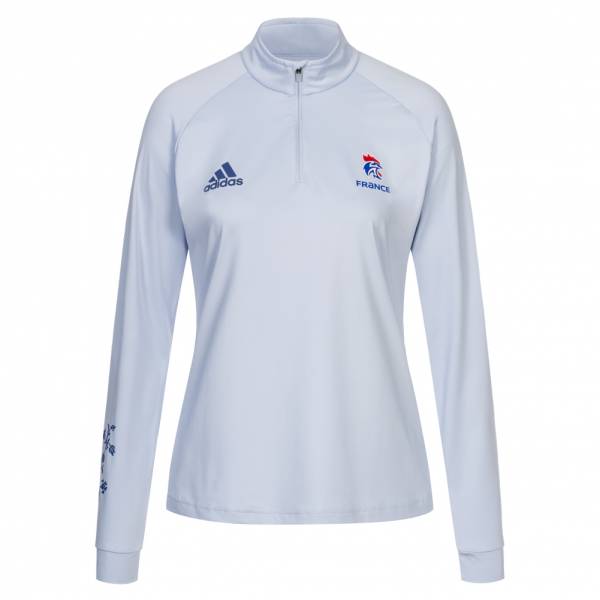Frankreich FFHB adidas 1/4-Zip Damen Handball Sweatshirt GK9735