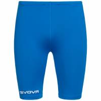 Givova Bermuda Skin Compression Leggings de sport Short cycliste bleu