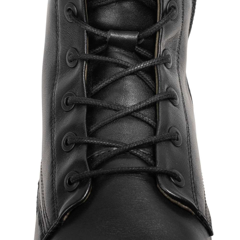 kafey high lace leather