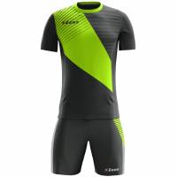 Zeus Kit Alex Men Football Kit with Shorts gray neon yellow