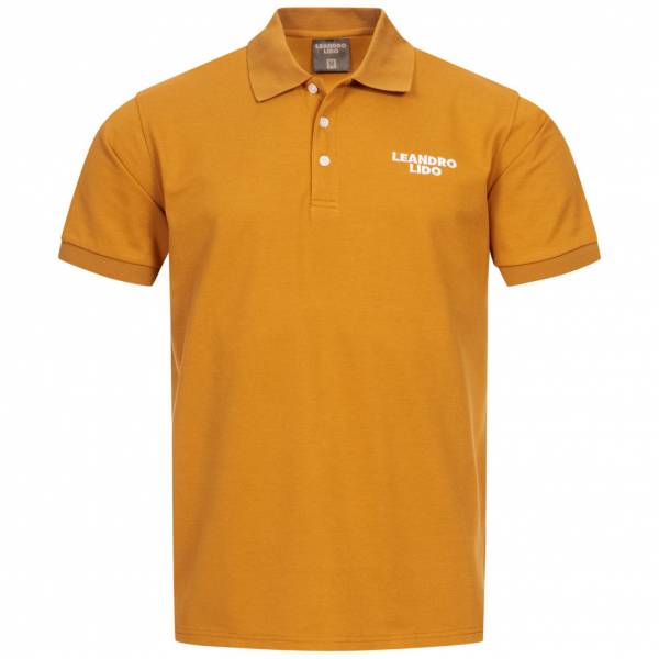 LEANDRO LIDO &quot;Sorrent&quot; Men Polo Shirt brown