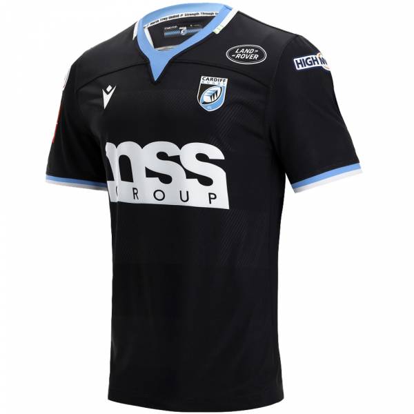 Cardiff Rugby macron Body Fit Heren Shirt 58539018 zwart L
