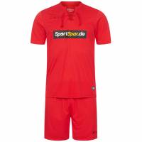 Zeus x Sportspar.de Legend Conjunto de fútbol Camiseta con pantalones cortos rojo