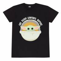 Star Wars: The Mandalorian Eat Sleep Levitate Men T-shirt MAN00845TSB