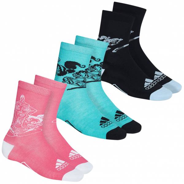 adidas x Disney Prinzessinnen Primegreen Kinder Socken 3 Paar GU8817