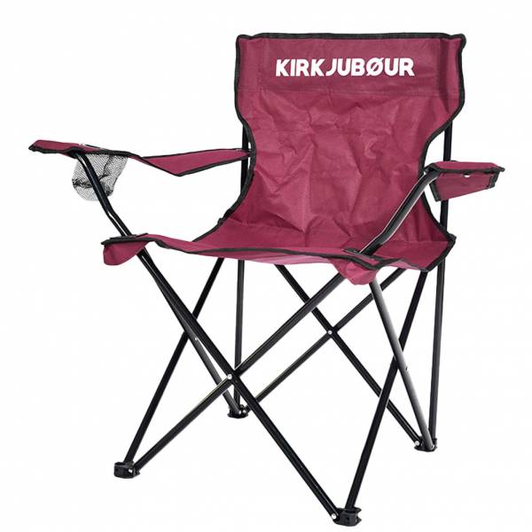 KIRKJUBØUR® &quot;Njörd&quot; Chaise de camping vin rouge