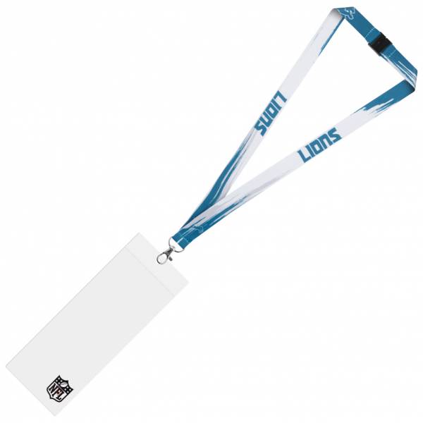 Detroit Lions NFL Cinta para las llaves de aficionado con funda para la entrada LYNNFPAINTDL