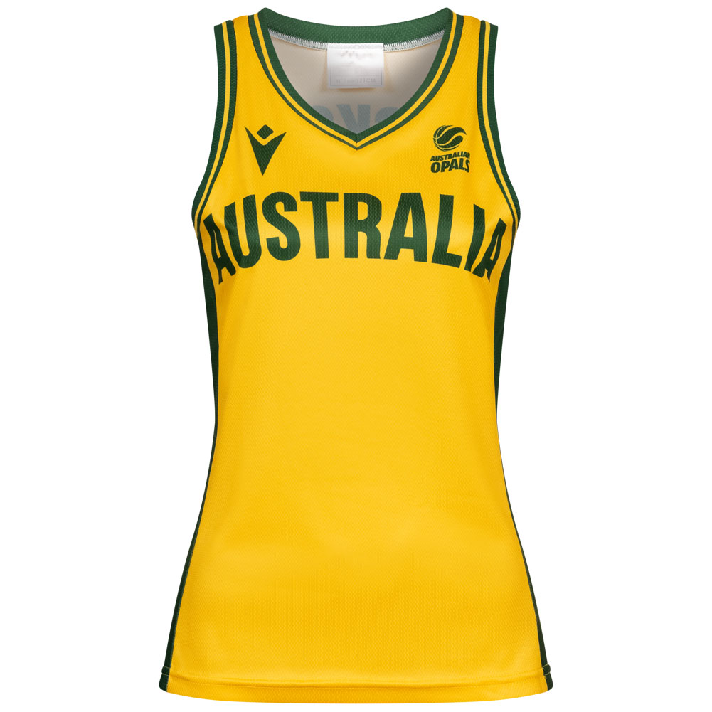 Australia Balon de baloncesto macron Indigenous Mujer Camiseta amarillo deporte outlet.es