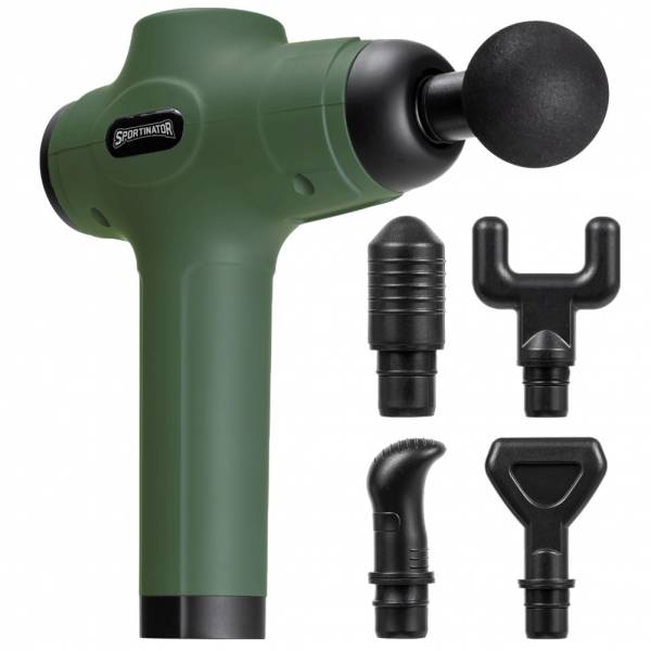 SPORTINATOR "Level Up" Pistola massaggio compresi gli accessori verdi