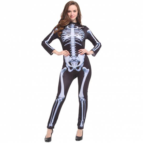 "Mrs. Skeleton" Jumpsuit Damen Kostüm MIESEPETER®