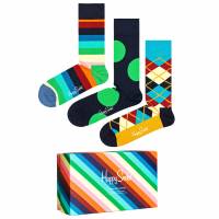 Happy Socks Classic Gift Geschenkset Socken 3 Paar XCCS08-7303