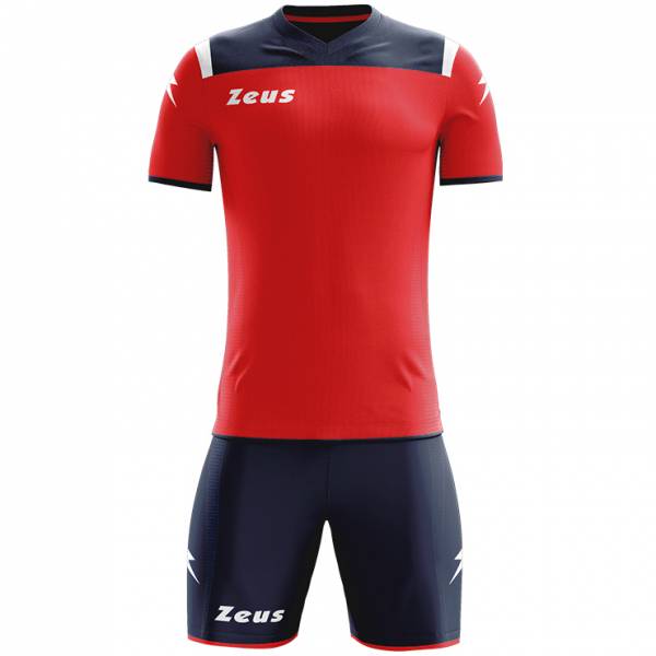 Zeus Kit Vesuvio Voetbaltenue 2-delig Navy Rood