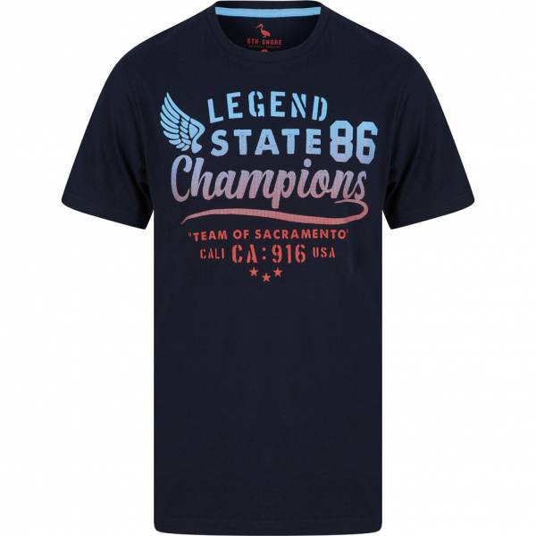 Sth. Shore State Champs Hommes T-shirt 1C18103 Capitaine du Ciel Navy