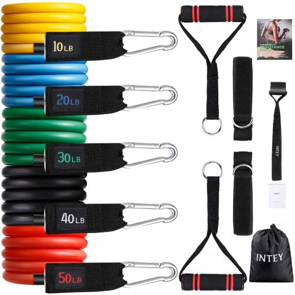 INTEY Resistance Band Set Widerstandsbänder 11-tlg. NY-CT61