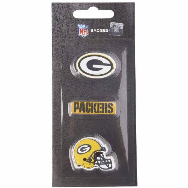Packers de Green Bay NFL Pins métalliques Ensemble de 3 BDNFL3PKGP