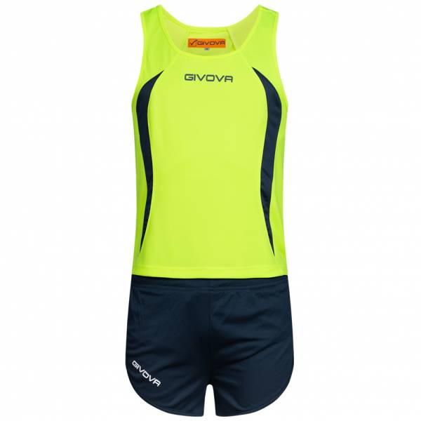 Givova Kit Boston Ensemble d'athlétisme Haut sans manches avec short KITA02-1904