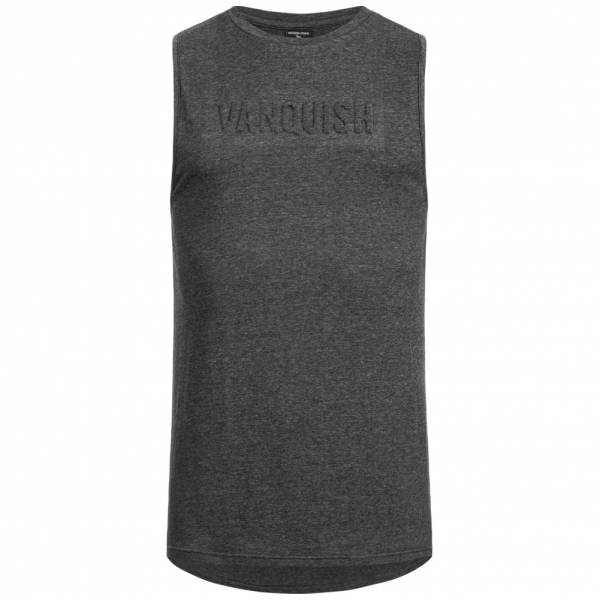 Vanquish Herren Fitness Panel Tank Top Shirt Mid Grey VA-TMG