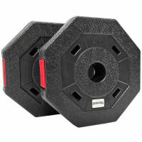 SPORTINATOR 2.5kg Bumper Plates Fitness Weight Plates Set of 2